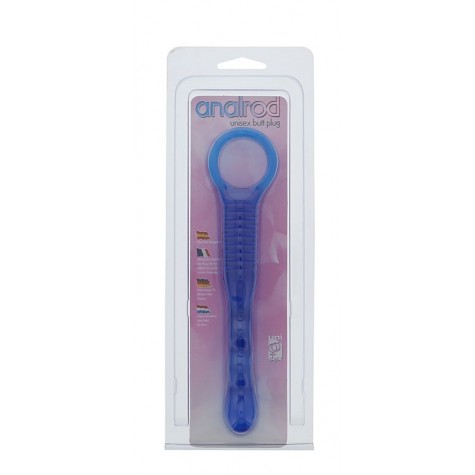 Голубой анальный стимулятор TAPERED ANAL ROD BLUE - 14,5 см.