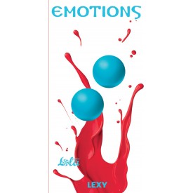 Голубые вагинальные шарики без сцепки Emotions Lexy Medium